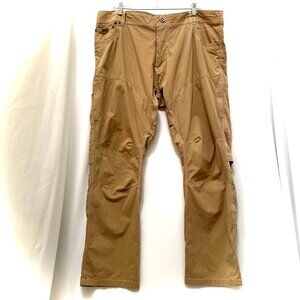 Kuhl Mens Konfidant Air Vented Pants Sz 40x30 Tan Outdoor Hiking Gorpcore Trail